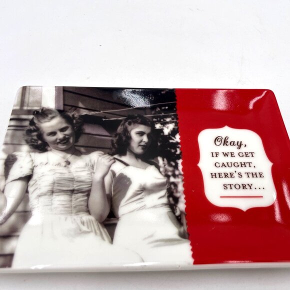 Shannon Martin "Okay If We Get Caught Heres The Story..." Ceramic Trinket Dish - Picture 1 of 3